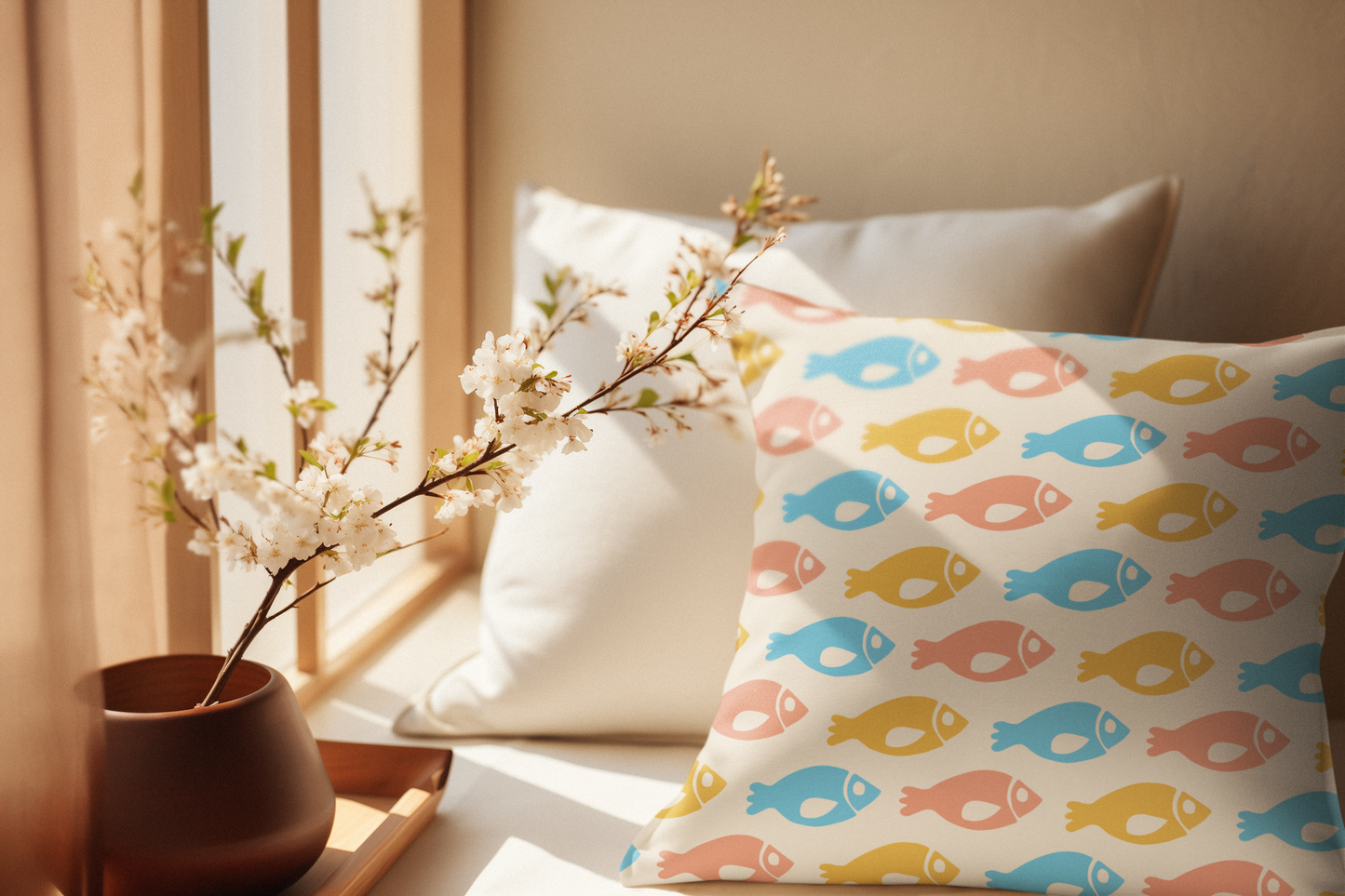 Mod Fish Pillow