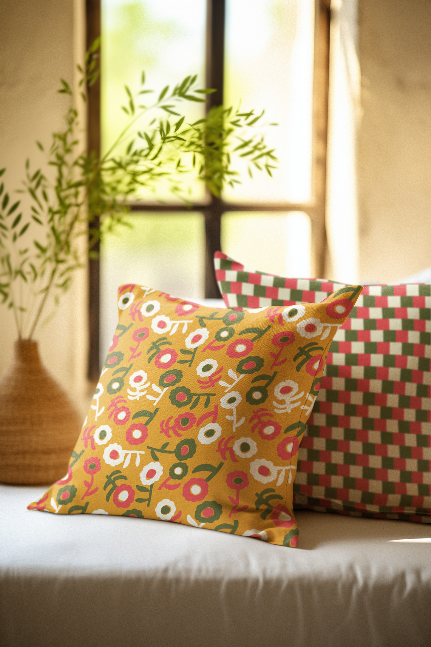 Picnic Pop Bloomscape Pillow