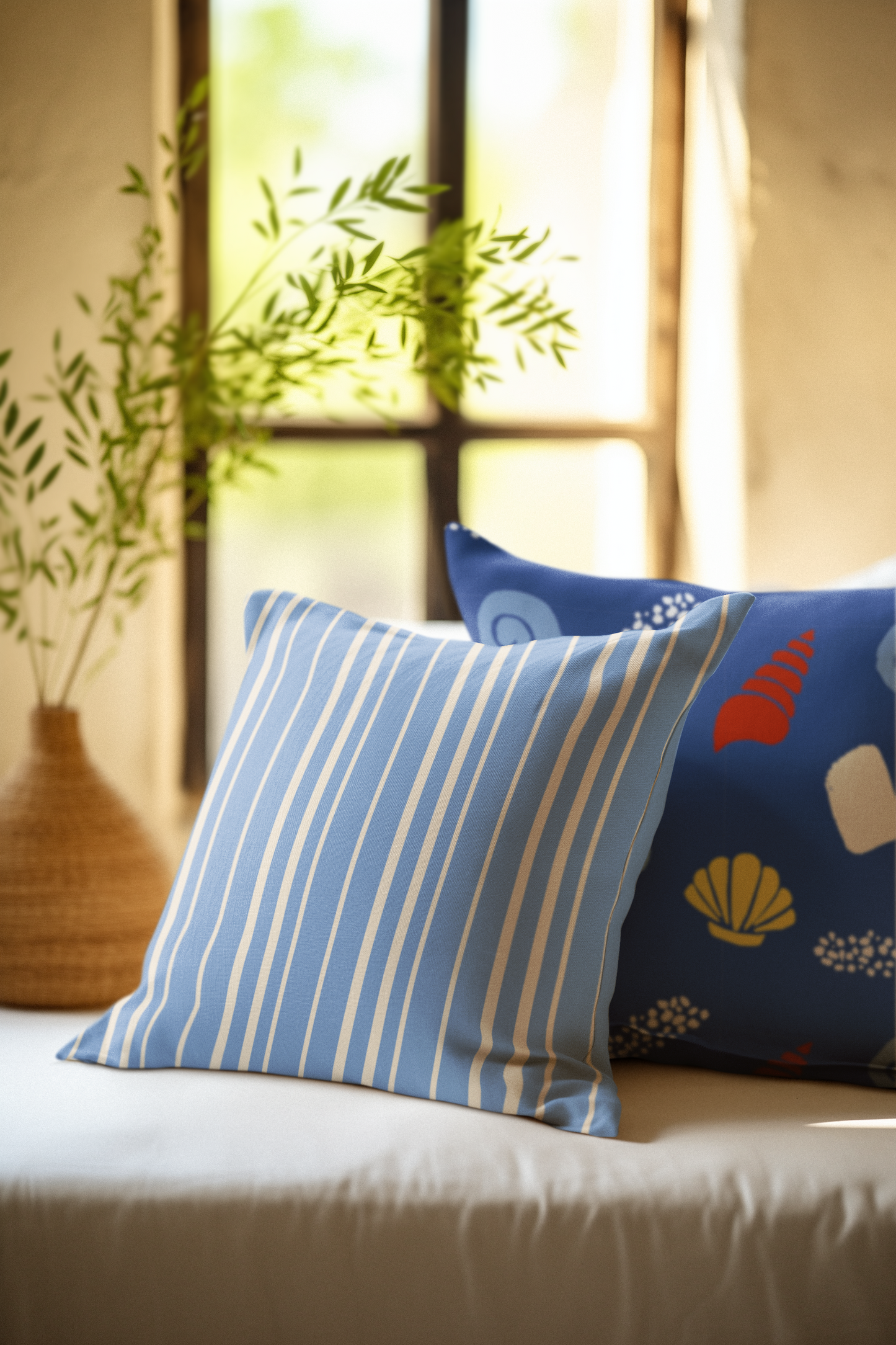 Boardwalk Stripes Pillow - High Tide Primary
