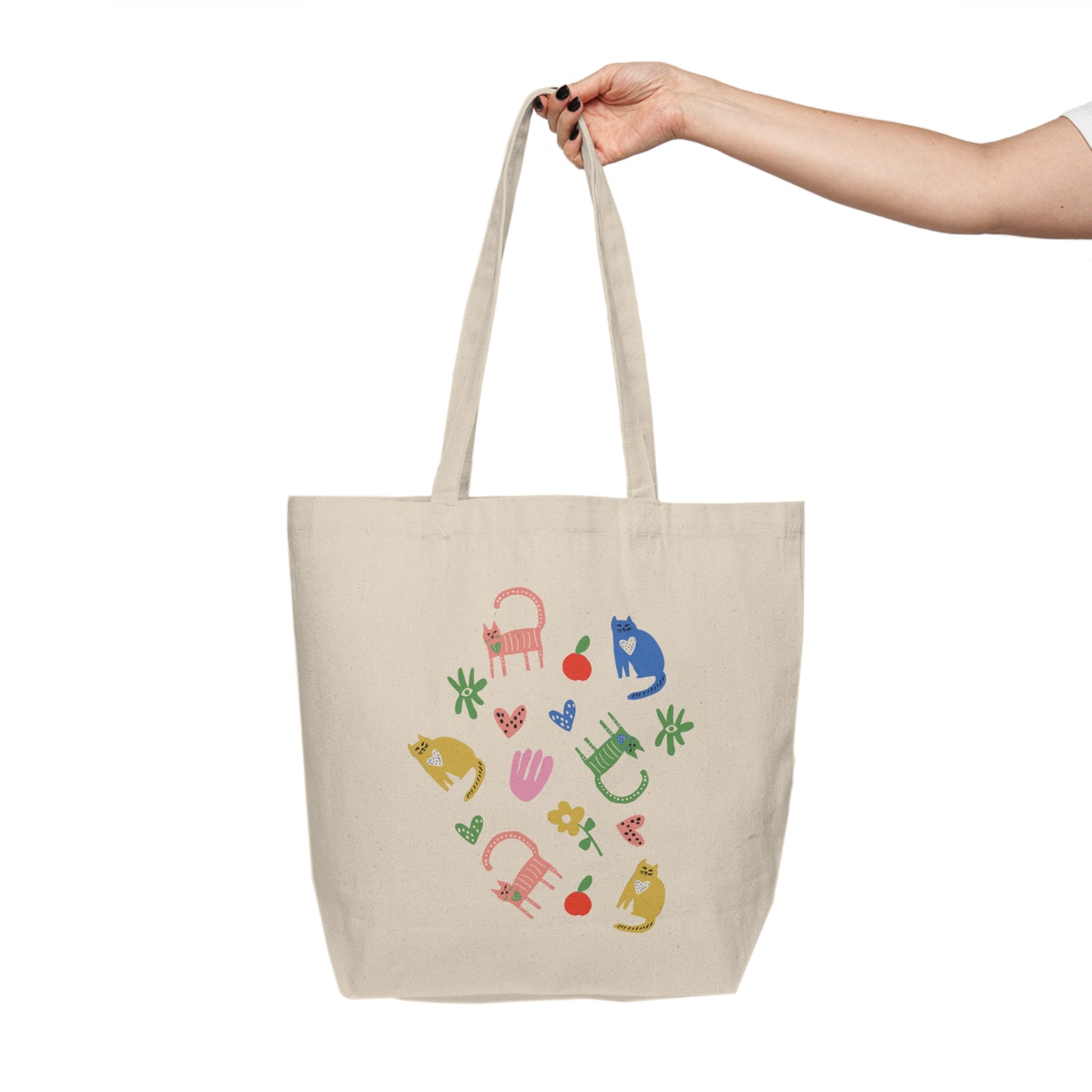 Cat Party Canvas Tote