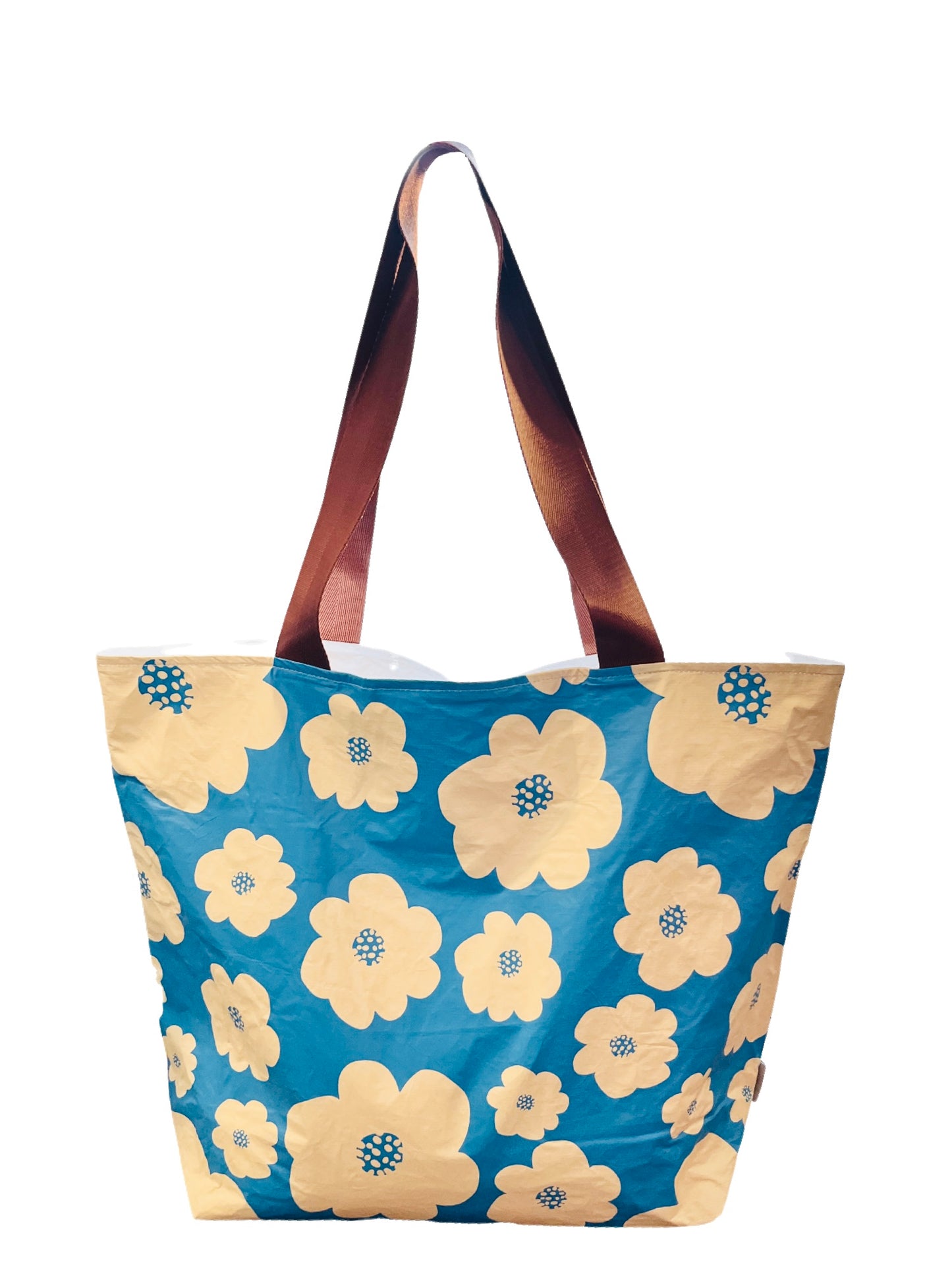 FLOWER BURST BLUE TOTE