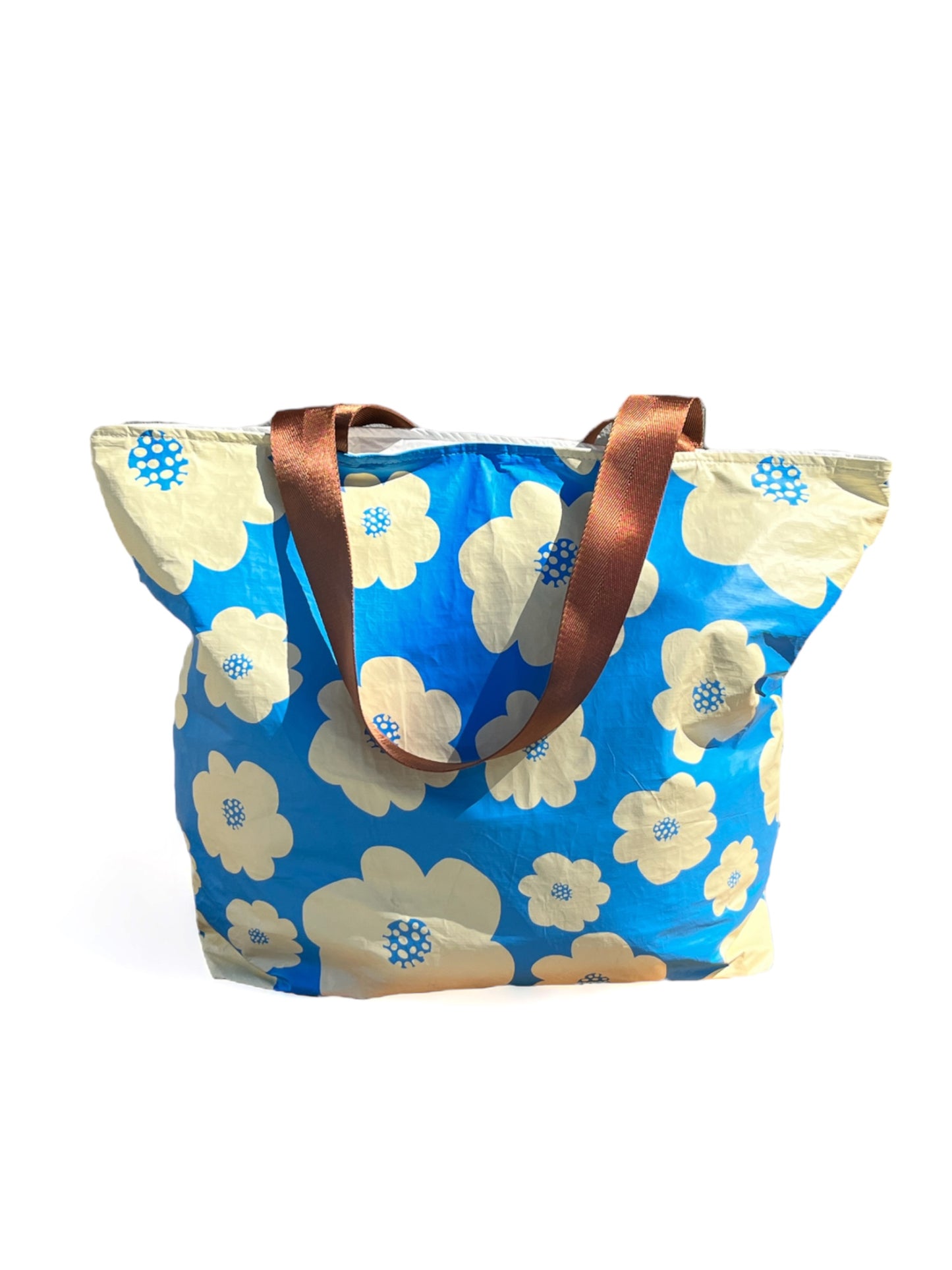 FLOWER BURST BLUE TOTE