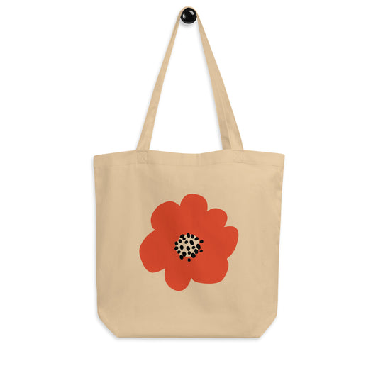 Red Flower Eco Tote Bag