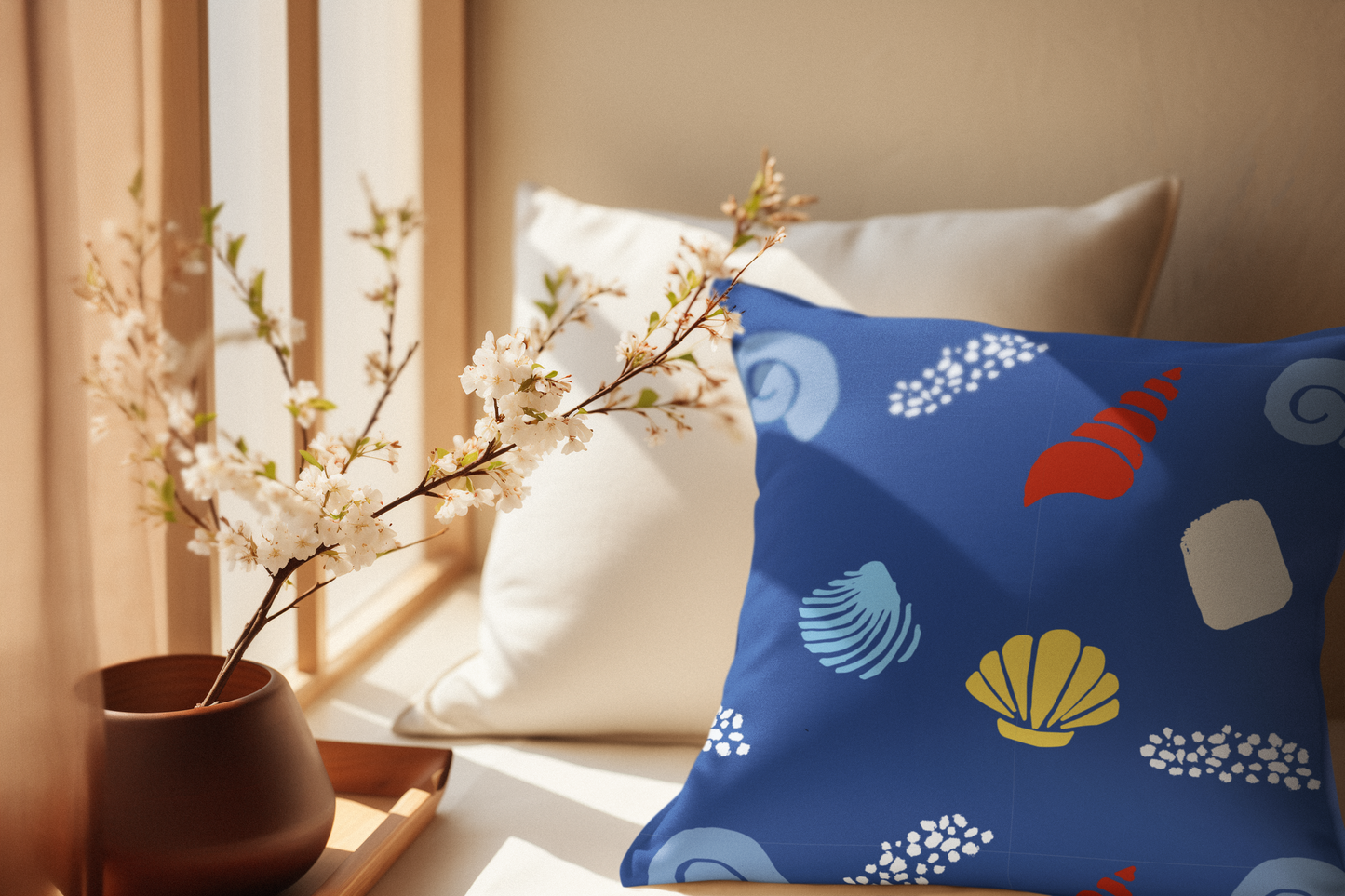 Shell Song Pillow - High Tide Primary