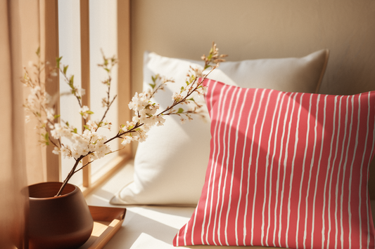 Sunday Stripe Bloomscape Pillow