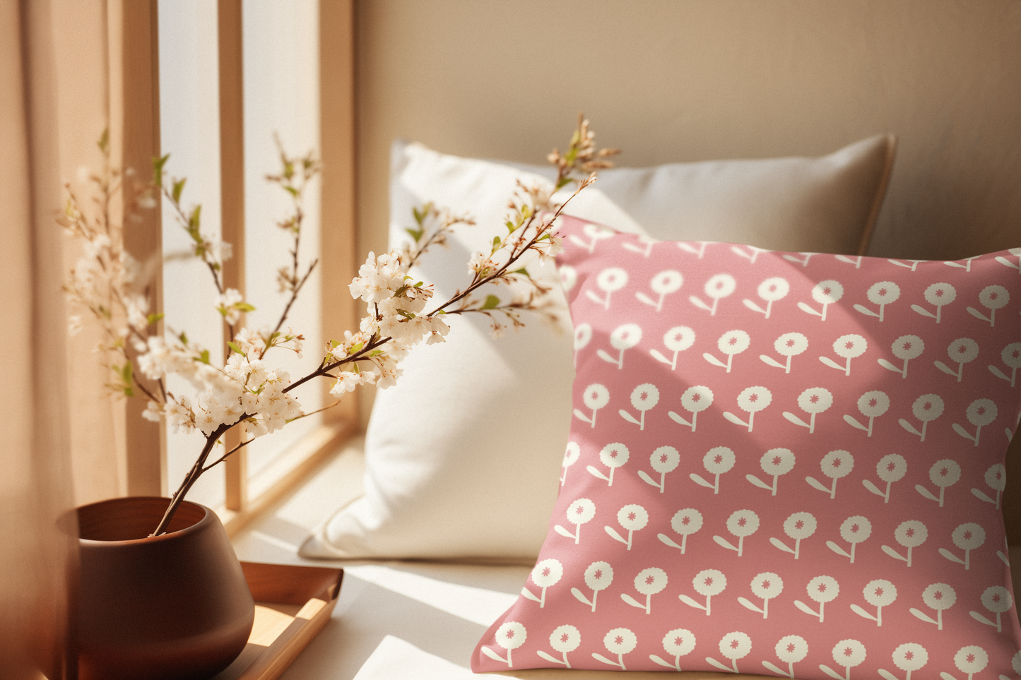 Soft Bloom Pillow