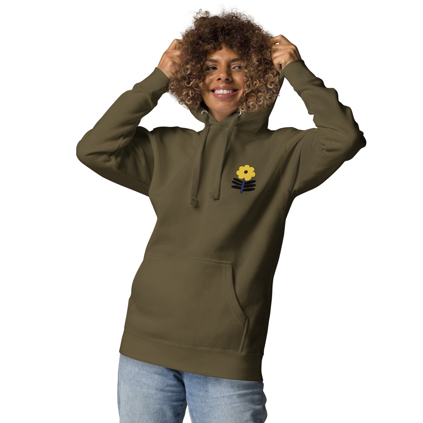 Mustard Flower Unisex Hoodie