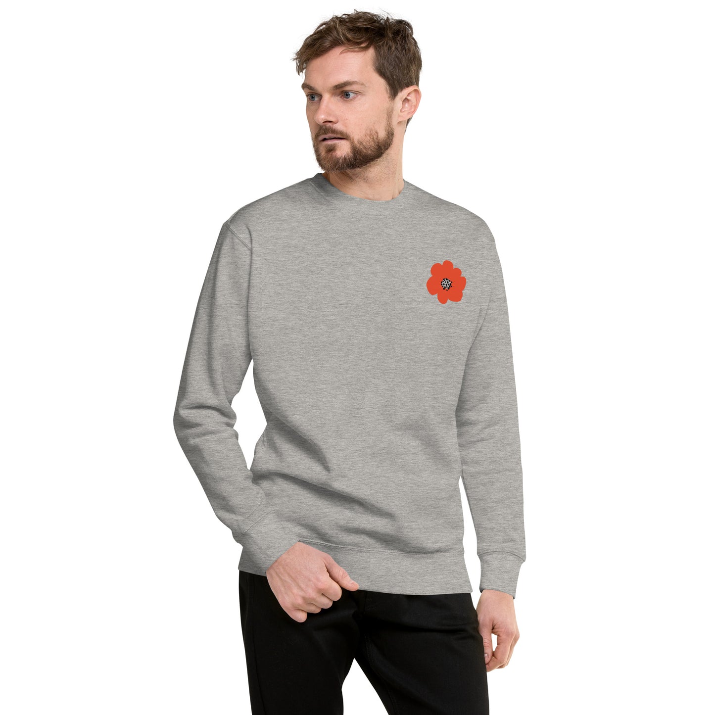 Red Flower Unisex Premium Sweatshirt