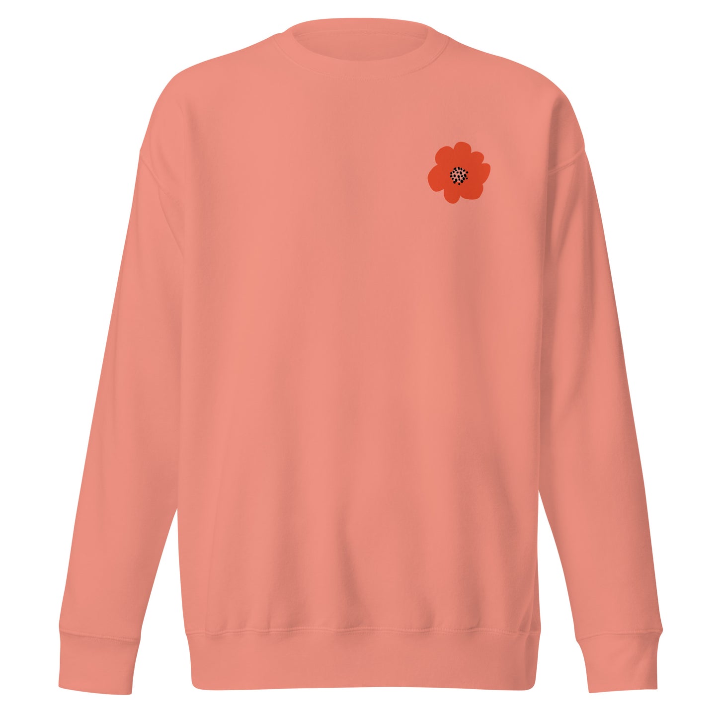 Red Flower Unisex Premium Sweatshirt