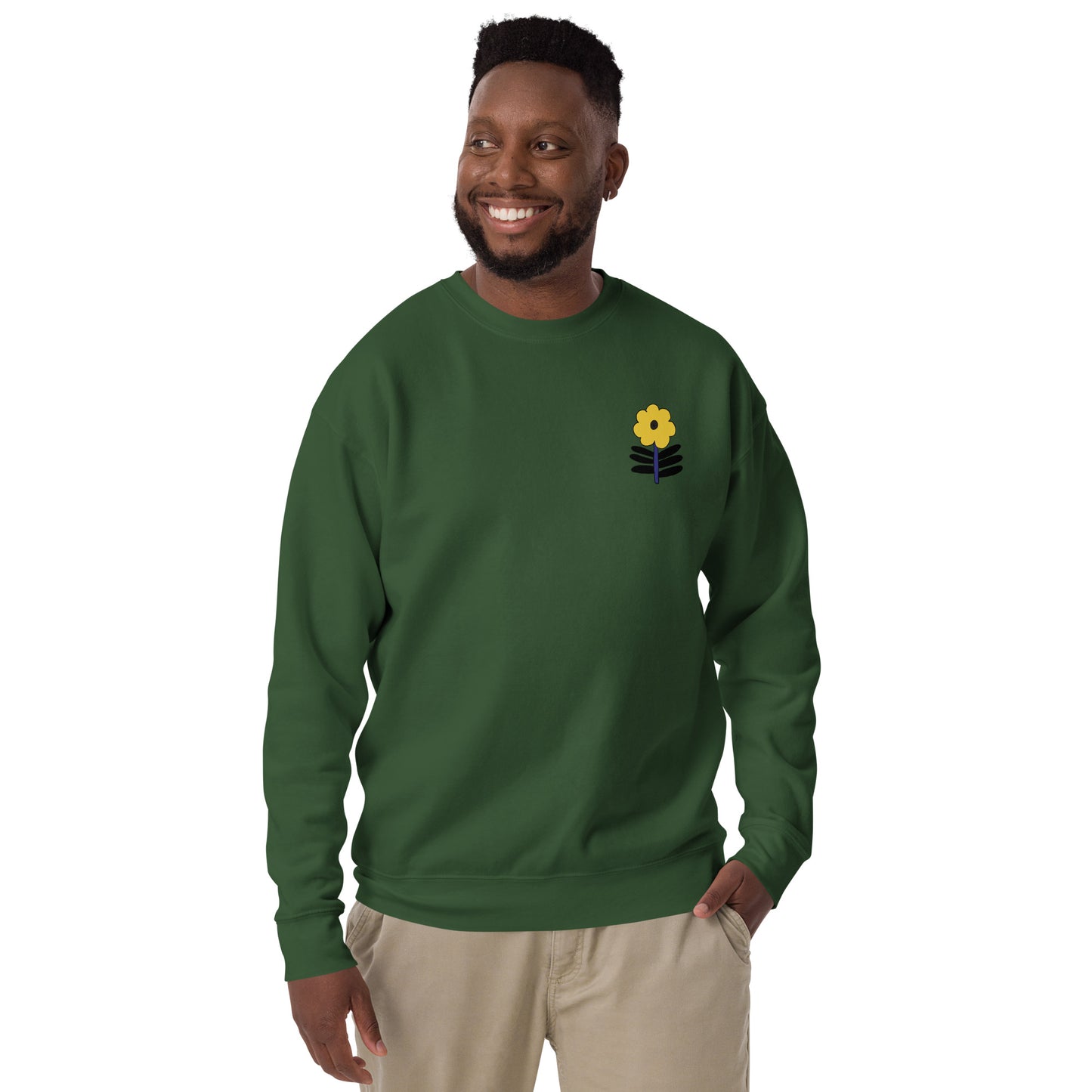 Mustard Flower Unisex Premium Sweatshirt