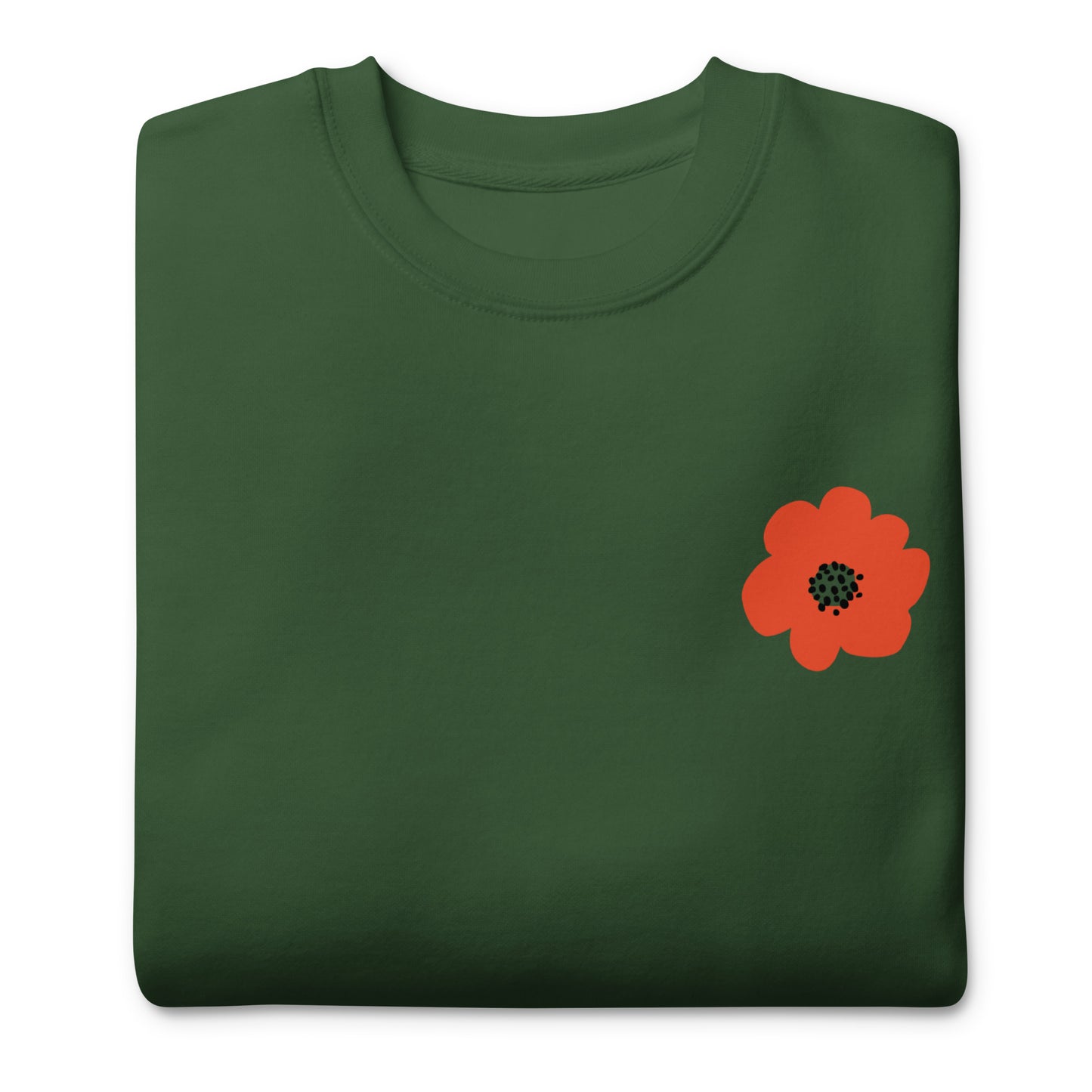 Red Flower Unisex Premium Sweatshirt