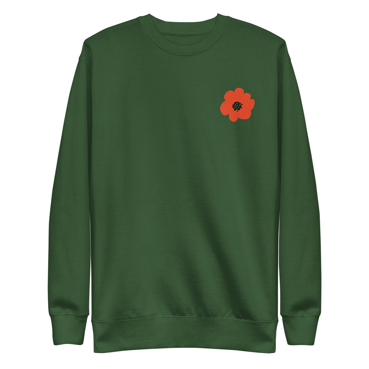 Red Flower Unisex Premium Sweatshirt