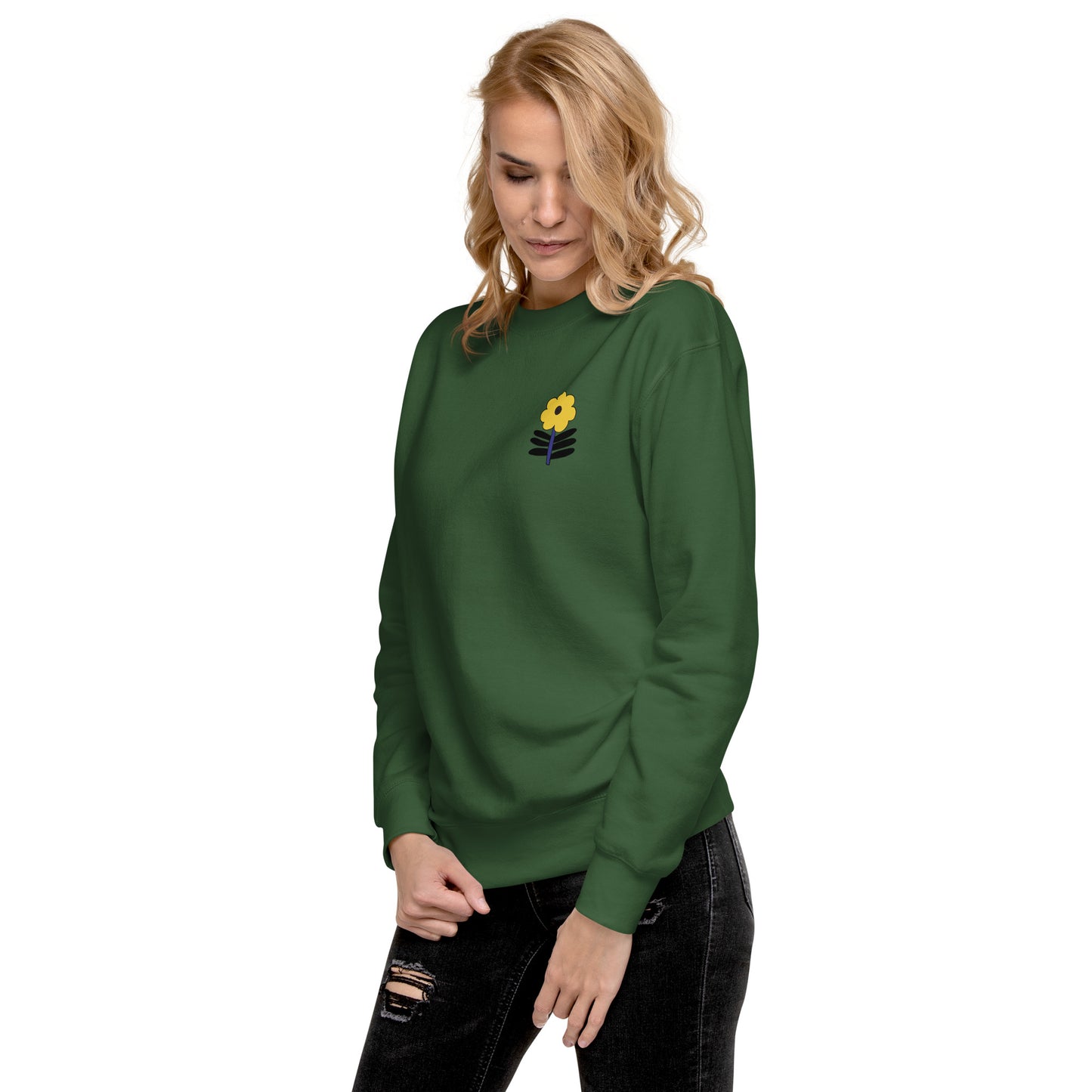 Mustard Flower Unisex Premium Sweatshirt