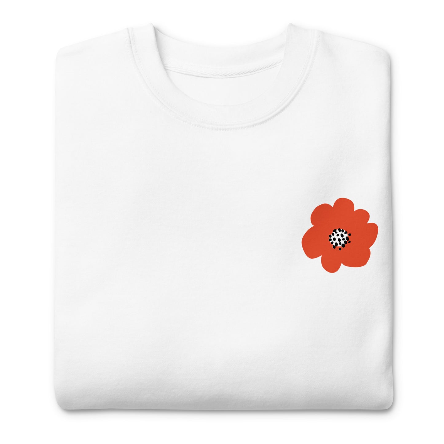 Red Flower Unisex Premium Sweatshirt