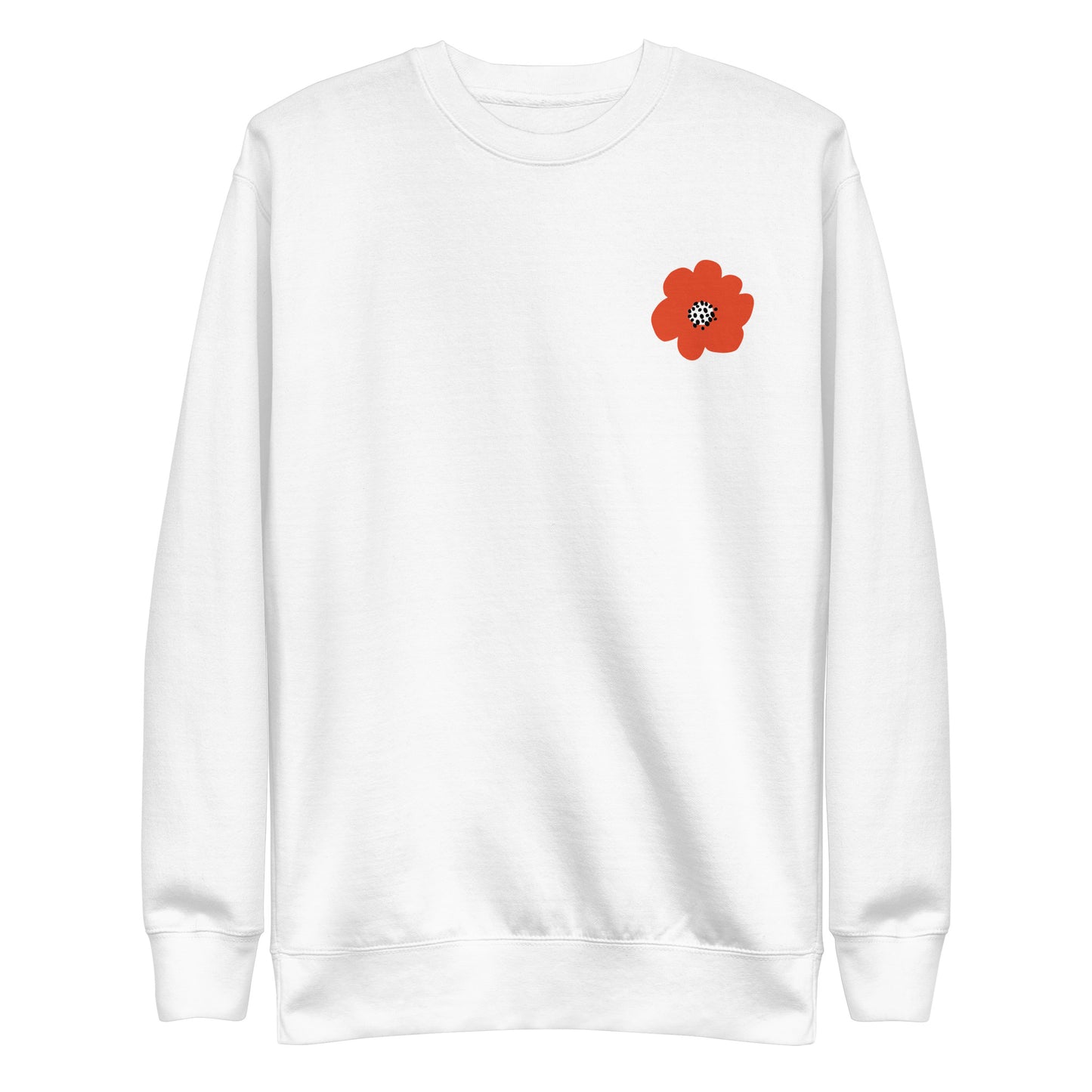 Red Flower Unisex Premium Sweatshirt