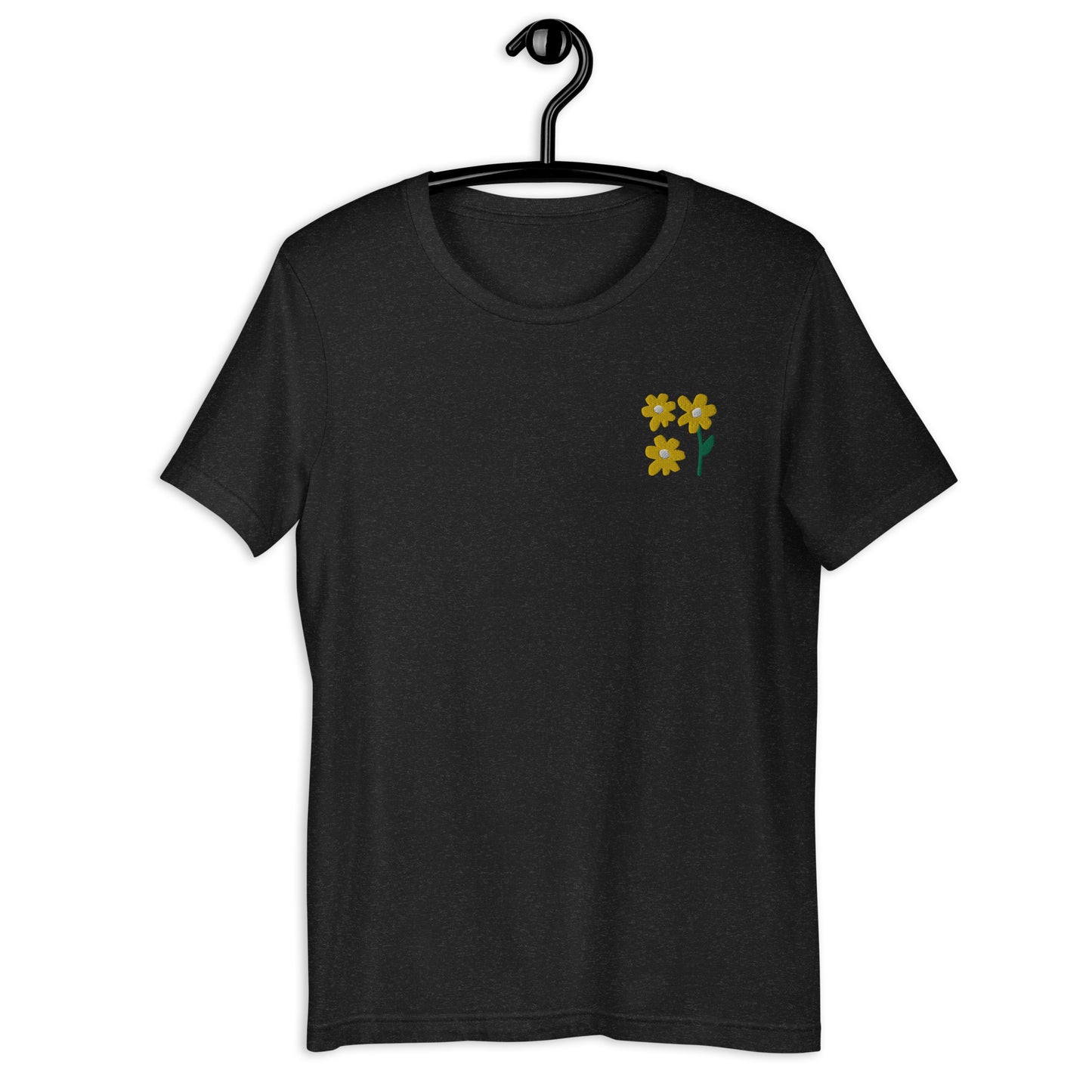 Embroidered Spring Flowers Unisex t-shirt