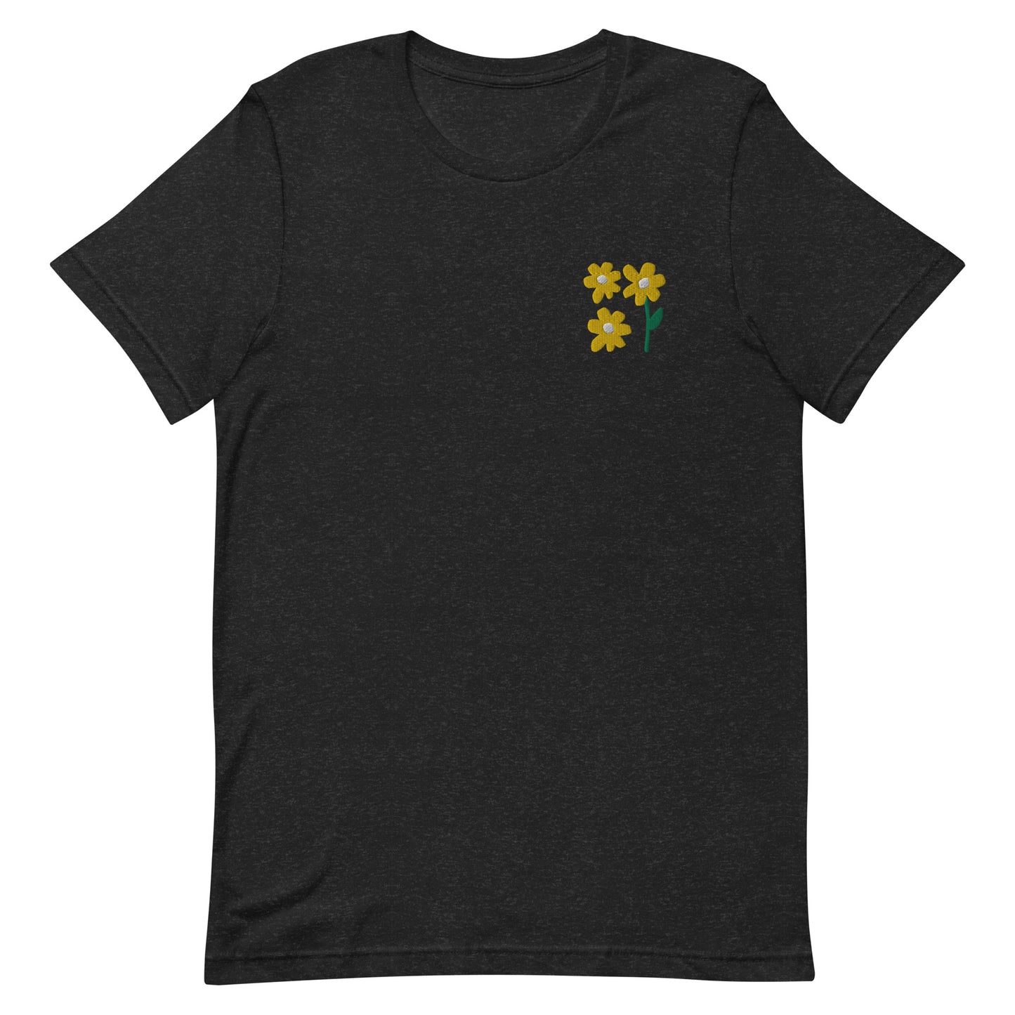 Embroidered Spring Flowers Unisex t-shirt