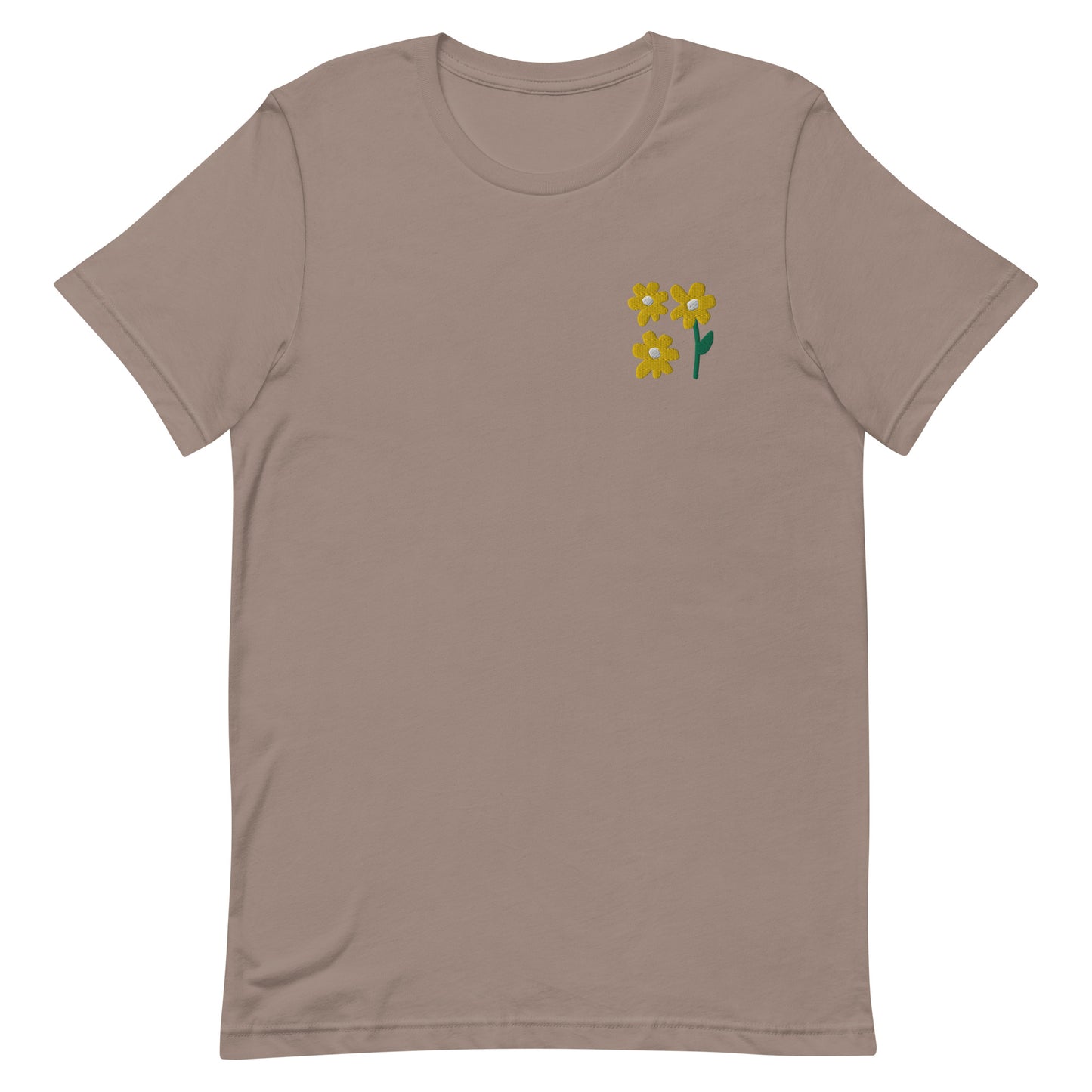 Embroidered Spring Flowers Unisex t-shirt